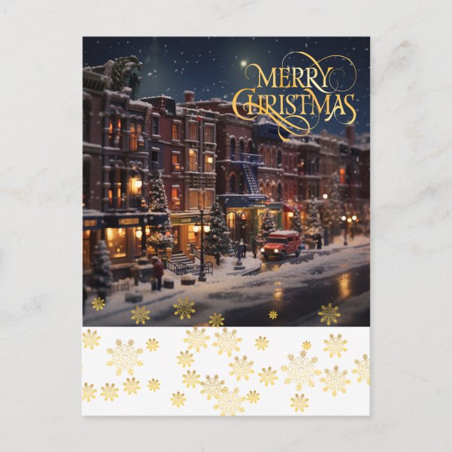 Weihnachten in der Stadt. Postkarte (Vorderseite)