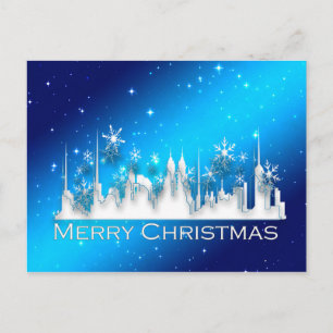 Weihnachten in der Stadt Postkarte