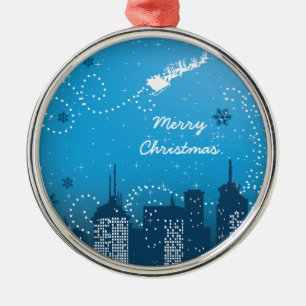Weihnachten in der Stadt Zollschmuck Ornament Aus Metall