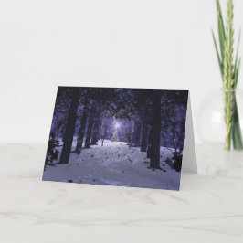 Weihnachten in der Weihnachtskarte der Pinien