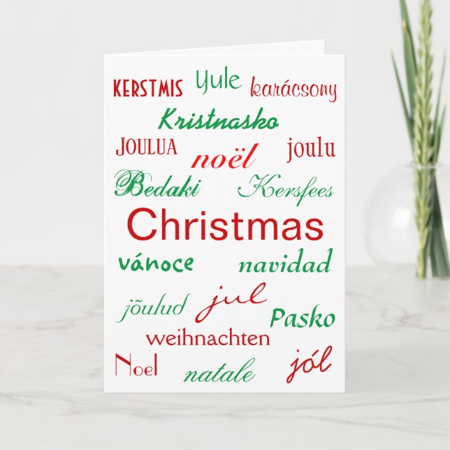 Weihnachten in der Welt I-Karte (Vorderseite)