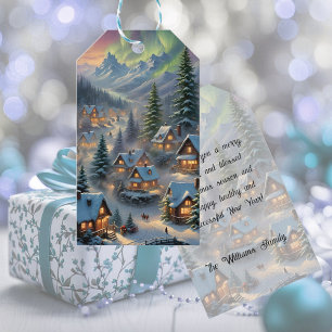 Weihnachten in einem Bergdorf, Polarlichter Geschenkanhänger