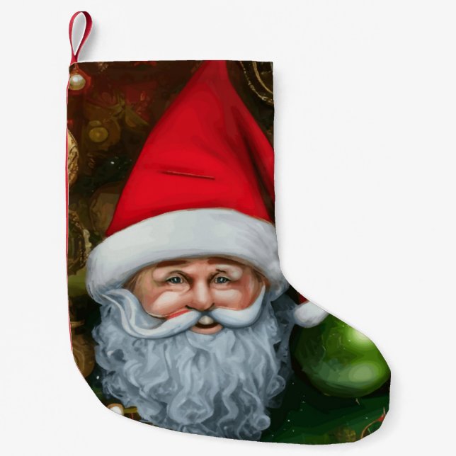 Weihnachten in einer Weihnachtsfantasiewelt Kleiner Weihnachtsstrumpf (Vorderseite)