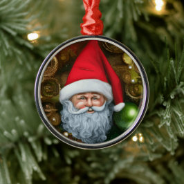 Weihnachten in einer Weihnachtsfantasiewelt Ornament Aus Metall