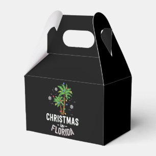 Weihnachten in Florida Deck Die Palmen Familie Va Geschenkschachtel