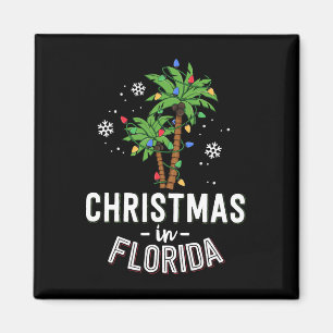 Weihnachten in Florida Deck Die Palmen Familie Va Magnet