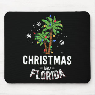 Weihnachten in Florida: Die Palmen schmücken Famil Mousepad