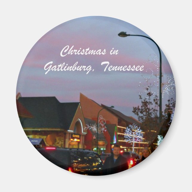 Weihnachten in Gatlinburg, Tennessee Magnet (Vorne)