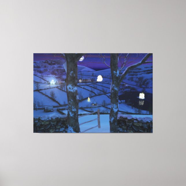 Weihnachten in Glen Canvas Print Leinwanddruck (Vorderseite)