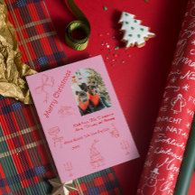 Weihnachten in Handschrift