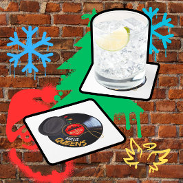 Weihnachten in Hollis Queens Rechteckiger Pappuntersetzer