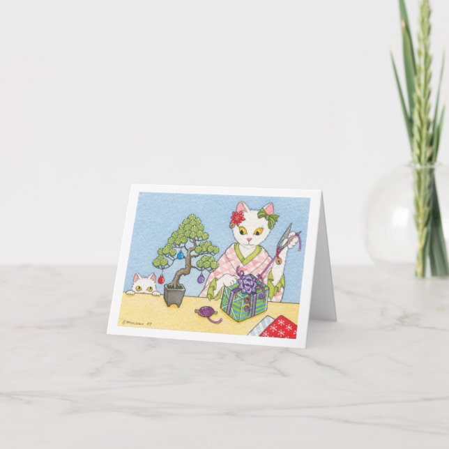 Weihnachten in Japan notecard (Vorderseite)