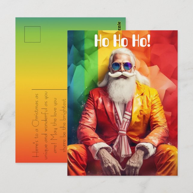 Weihnachten in jeder Farbe Postkarte (Vorne/Hinten)