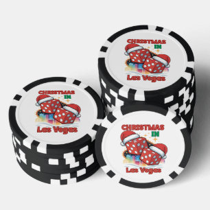Weihnachten in Las Vegas - Festliche Stimmung Pokerchips