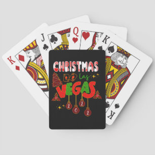 Weihnachten in Las Vegas Group Matching Typografic Spielkarten