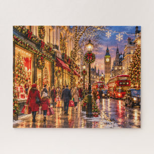 Weihnachten in London bei Nacht