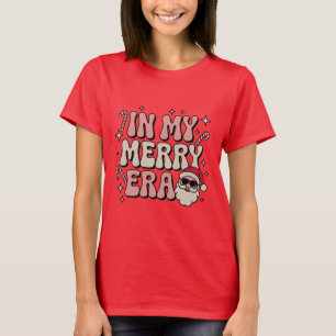Weihnachten in meiner fröhlichen Ära Cute Groovy X T-Shirt