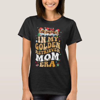 Weihnachten in meiner Golden Retriever Era Dog Mam T-Shirt
