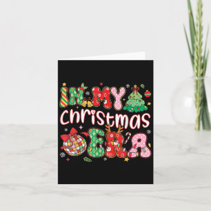 Weihnachten in meiner Weihnachtszeit Familienfeier Karte