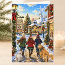 Weihnachten in New England Frohe Weihnachten Feier