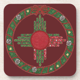 Weihnachten in New Mexico Getränkeuntersetzer