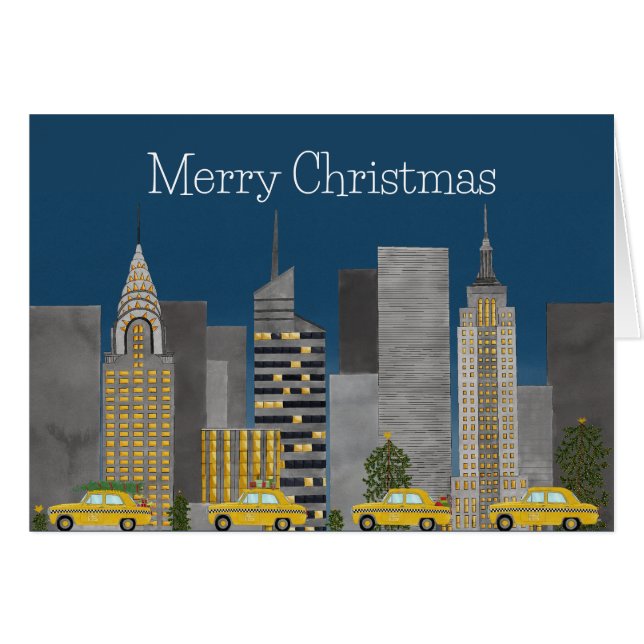 Weihnachten in New York City individuell anpassbar (Vorderseite (Horizontal))