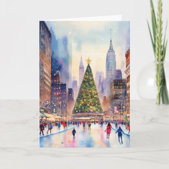 Weihnachten in New York Karte (Vorderseite)