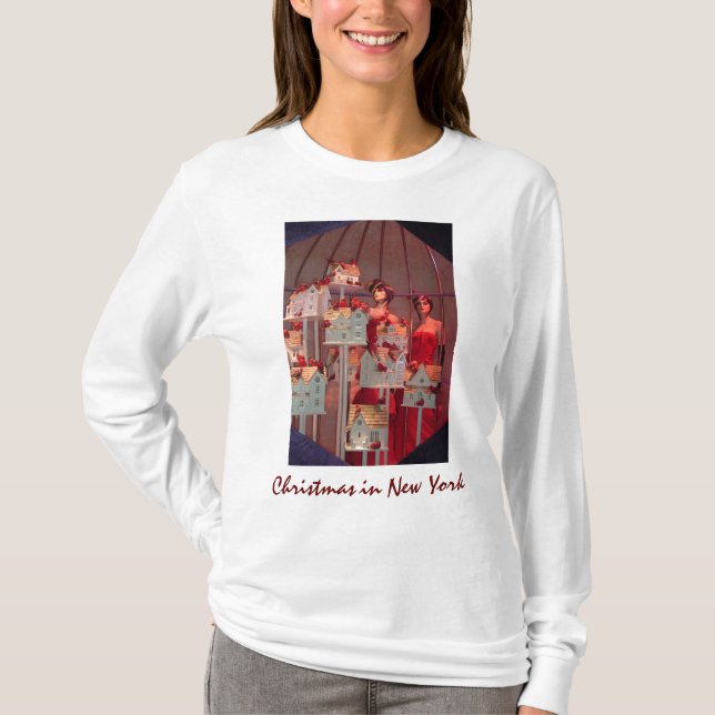 Weihnachten in New York T-Shirt (Vorderseite)