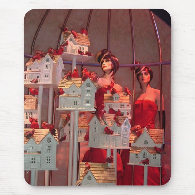 Weihnachten in New York Window Display Mousepad (Vorne)