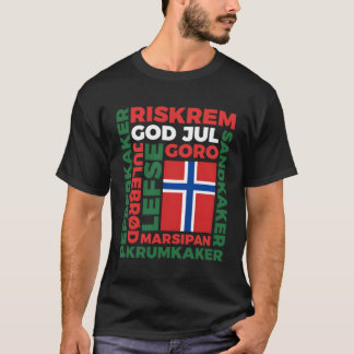 Weihnachten in Norwegen Langschläfer Shirt Jul Nor