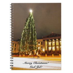 Weihnachten in Oslo, Norwegen Notizblock
