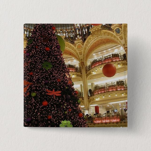 Weihnachten in Paris Button (Vorderseite)