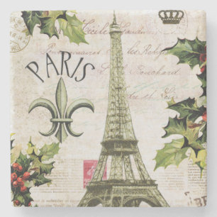 Weihnachten in Paris Steinuntersetzer