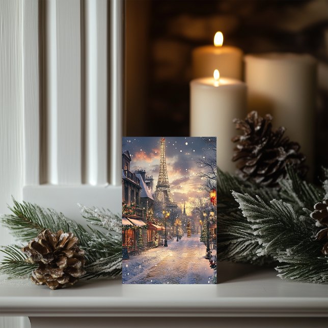 Weihnachten in Paris: Twilight auf dem Eiffelturm (Von Creator hochgeladen)