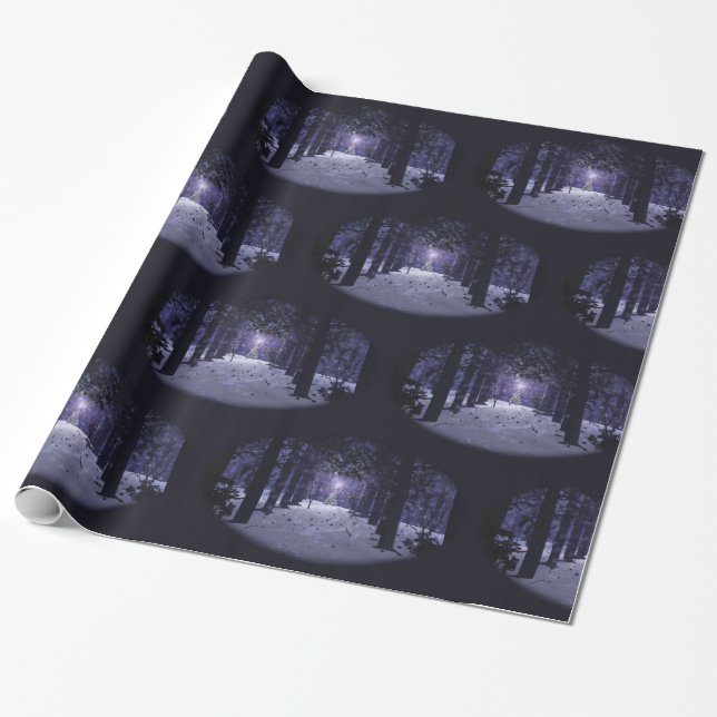 Weihnachten in Pines Wrapping Paper Geschenkpapier (Ungerollt)