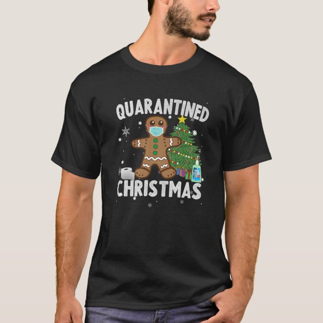 Weihnachten in Quarantäne - Gingerbread Man Xmas T-Shirt (Vorderseite)