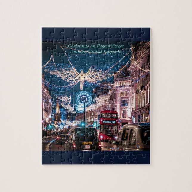 Weihnachten in Regent Street, Großbritannien, Lond (Vertikal)