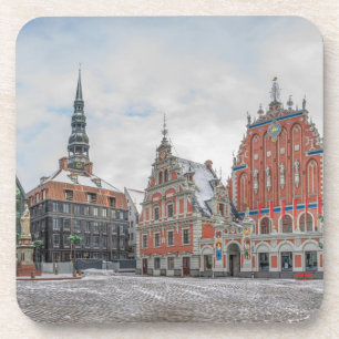 Weihnachten in Riga Lettland Getränkeuntersetzer
