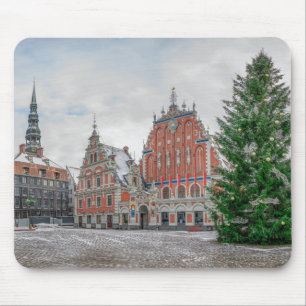 Weihnachten in Riga Lettland Mousepad