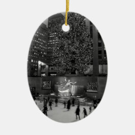 Weihnachten in Rockefeller-Mitte u. in den Keramik Ornament