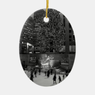 Weihnachten in Rockefeller-Mitte u. in den Keramik Ornament