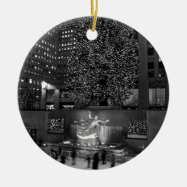 Weihnachten in Rockefeller-Mitte u. in den Keramik Ornament