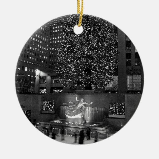 Weihnachten in Rockefeller-Mitte u. in den Keramik Ornament (Vorne)