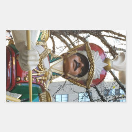 Weihnachten in Rockefeller - Toy Solider - NYC Rechteckiger Aufkleber