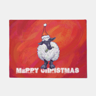 Weihnachten in Rot Fußmatte