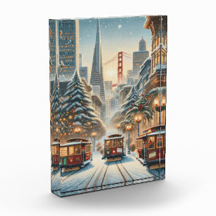 Weihnachten in San Francisco – Bay Skyline Fotoblock