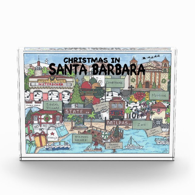 Weihnachten in Santa Barbara Fotoblock (Vorderseite)