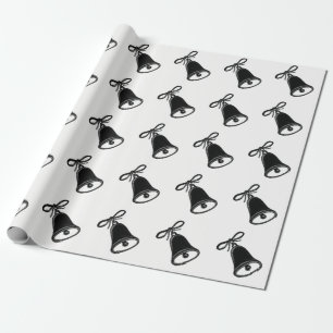 Weihnachten in Schwarz-Weiß Geschenkpapier