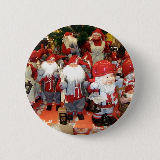 Weihnachten in Schweden Button (Vorderseite)