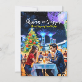"Weihnachten in Singapur" Grußkarte Mitteilungskarte